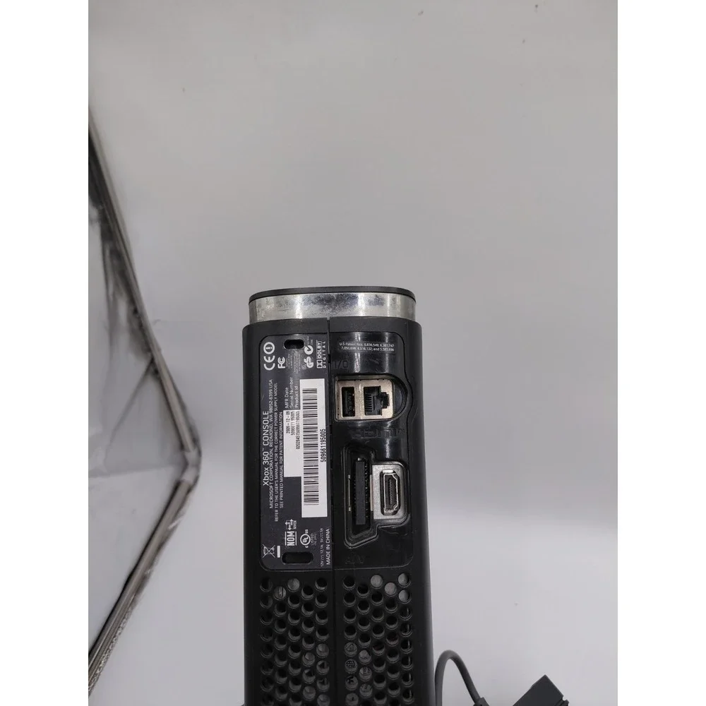 Microsoft Xbox 360 Elite 120GB Black Console Cords Tested Working 3 Games
